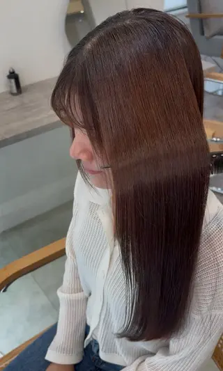 ロング 美髪矯正・ブリーチ 矯正🫧秋元ゆたかのヘアスタイル