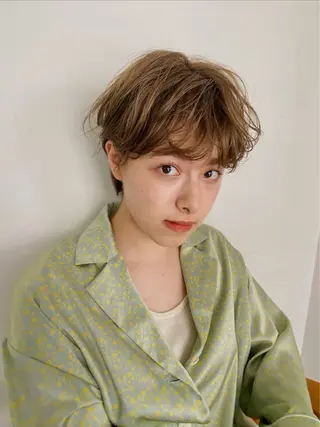 ショート メンズパーマ💈藤田 晃志のヘアスタイル