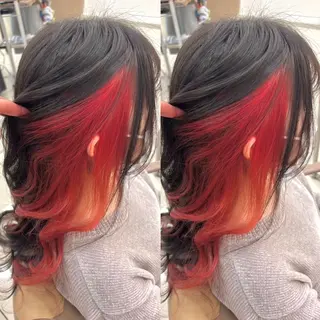 カラー ヘアメ🎀推しカラー 🥣横浜/しほ🧸のヘアスタイル