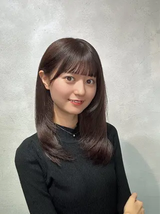 ミディアム 似合わせカット🫧透 明感カラー🫧maiのヘアスタイル