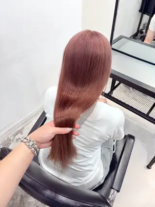 セミロング カラー ヘアアレンジ 🎀モテ暖色× エクステ🎀あかりのヘアスタイル