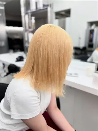 セミロング カラー 🫧韓国風透明感 ヘア🫧towaのヘアスタイル