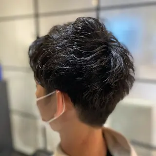 ショート カラー メンズ キッズ ✂︎ショート、ボブ、 レイヤー🩵YUMIのヘアスタイル