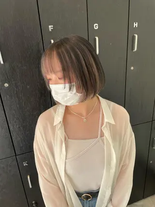 ショート カラー 水戸/ブリーチカラー ♠️♠️會澤遼真のヘアスタイル