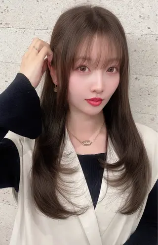 ロング カラー モテるブラウンカラー の達人Tomoyaのヘアスタイル