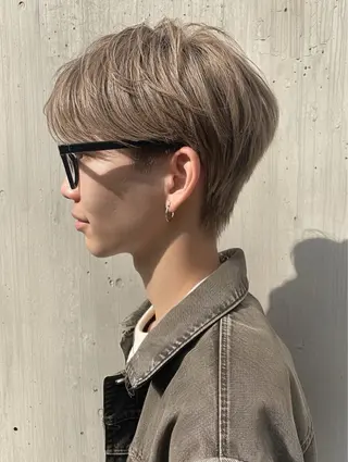 ショート カラー メンズ ナチュラル×色気パ ーマ 渋谷/マナミのヘアスタイル