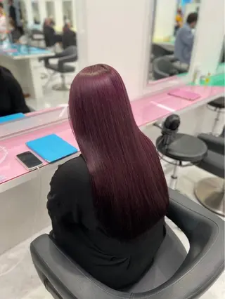 ロング カラー トレンド暖色ヘア🍒 miu🍒のヘアスタイル