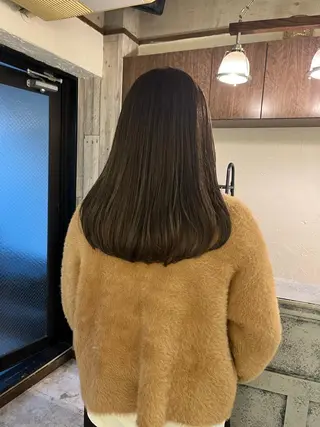 セミロング カラー MAYU 💚森下のヘアスタイル
