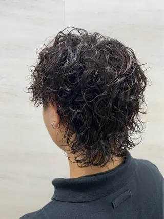 パーマ メンズ 足立 遼太朗のヘアスタイル