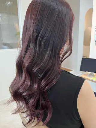 ロング 加藤 明香里のヘアスタイル
