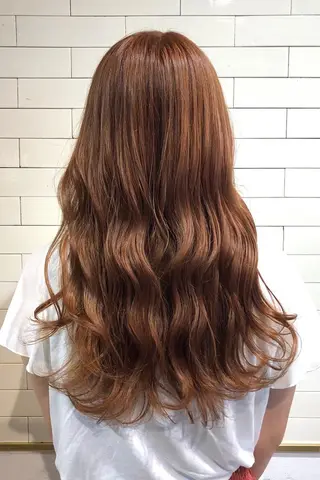 ロング カラー 髪質改善⌇透明感 カラー⌇川上葵のヘアスタイル