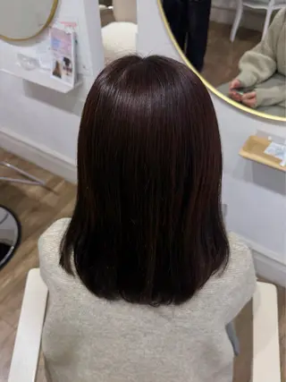 ミディアム カラー Ria🌙*゚ 艶カラーのヘアスタイル