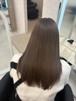 ロング カラー ヘアアレンジ JUNO韓国ヘア MIAN.⋆𝜗𝜚のヘアスタイル