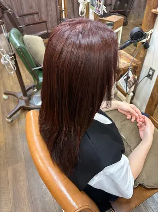 ロング カラー 元山 透明感艶カラー 🌻レイヤーカットのヘアスタイル
