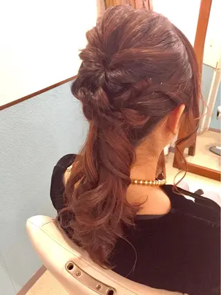 ショート ミディアム セミロング ロング カラー パーマ ヘアアレンジ 早朝✨ヘアセット 着付け/清水玲歌のヘアスタイル