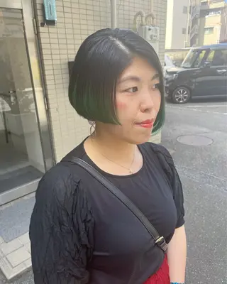 ショート カラー 奥秋 理紗　sai xのヘアスタイル