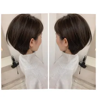 ショート 京都大人女性ショート 徒歩1分/秋山のヘアスタイル