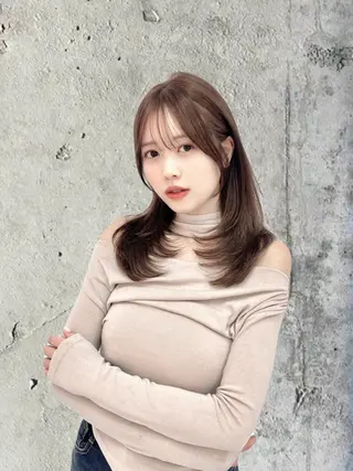 ロング 韓国/縮毛矯正/ カンタのヘアスタイル