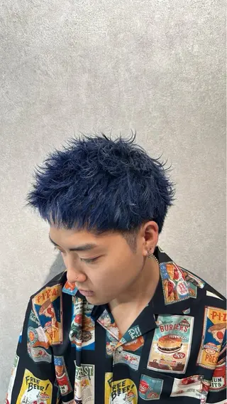 ショート カラー ヘアアレンジ メンズ メンズヘア静岡 ✂︎Ryuheiのヘアスタイル