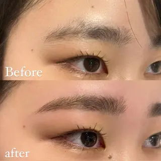 アイブロウ 暖色カラー 奥村陽花のヘアスタイル