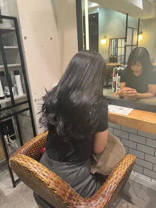 ロング カラー 暖色カラー🤎Red Neo meiのヘアスタイル