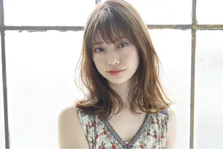 セミロング 韓国ヘア🕊村上 ののこ🕊のヘアスタイル