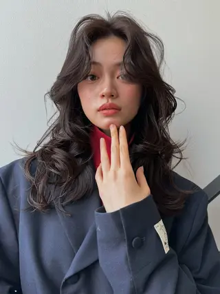 セミロング 🩵縮毛矯正・ボブ 岩原朋也🩵のヘアスタイル