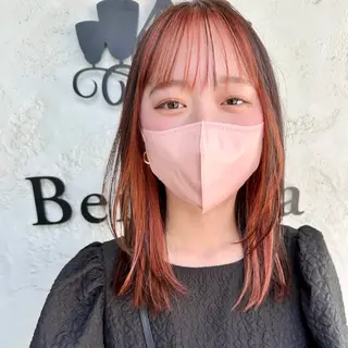 セミロング カラー beronica ベロニカのヘアスタイル