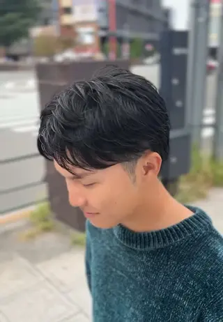 メンズ シャドウパーマ/立川 メンズ/コタロウのヘアスタイル