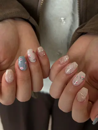 ネイル elen南越谷 Rina𖥔⋱のネイルデザイン