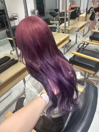 ロング カラー ヘアアレンジ ベージュ/グレージュ 🧸あやか/表参道のヘアスタイル
