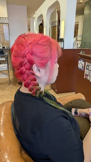 セミロング ヘアアレンジ ブランシェ勝川南口店 石原 あゆみのマツエク・マツパデザイン