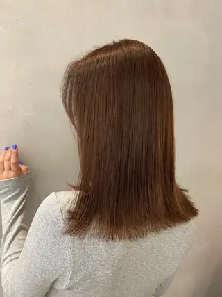 ミディアム カラー ヘアアレンジ 表参道/ボブカット 岩倉稜真のヘアスタイル