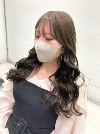 カラー 💖ブリーチなし透明 感💖ASAHIのヘアスタイル