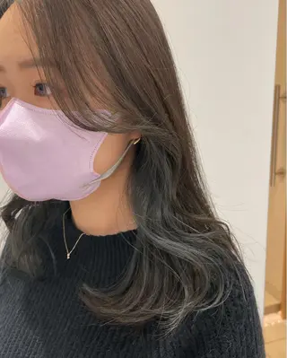 セミロング 🪴酒井 可南子🪴のヘアスタイル