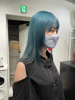 セミロング カラー パーマ ヘアアレンジ メンズ キッズ ネイル マツエク・マツパ アイブロウ 艶ハイトーン/ヘア アレンジAYAKAのヘアスタイル