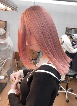 ミディアム カラー ハイトーン/デザイン hirokiのヘアスタイル