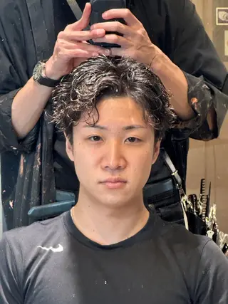 ショート パーマ メンズ &グループ代表取締役 KOHEIのヘアスタイル