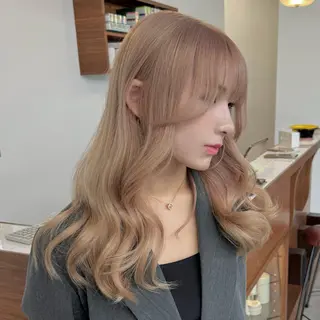 ロング カラー エクステモデル募集 💗大阪梅田/川上のヘアスタイル
