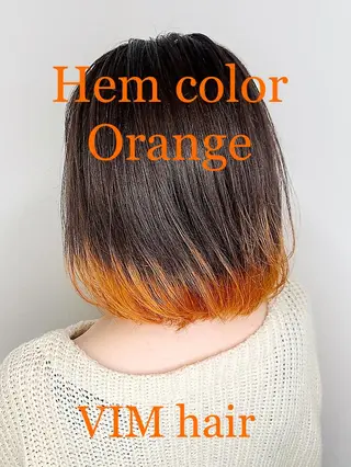 ショート カラー ヘアアレンジ VIM hairおもろまち店のヘアスタイル