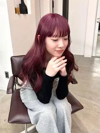 ロング カラー 大阪梅田/ イマムラミヅキのヘアスタイル