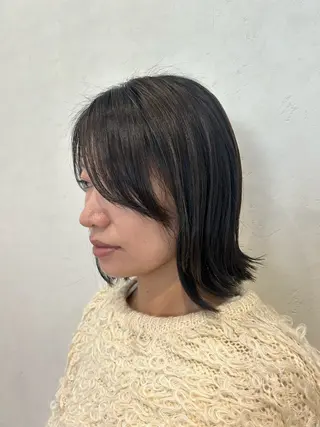 ミディアム カラー 🍒中川葵久美🍒 レイヤー/メンズのヘアスタイル