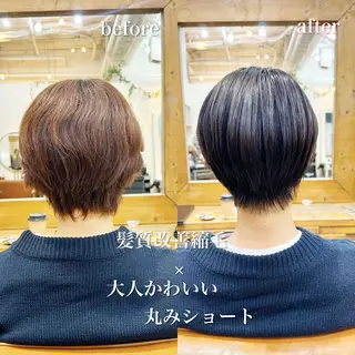 ショート カラー 👑銀座ショート/ 絶壁補正/金子涼👑のヘアスタイル