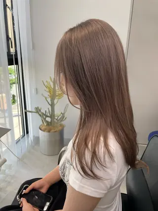 ロング ブリーチ特化🎖️ピ ンクカラー高橋さやかのヘアスタイル