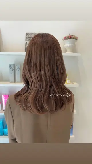 ロング ParveMix 宮﨑 梨里のヘアスタイル