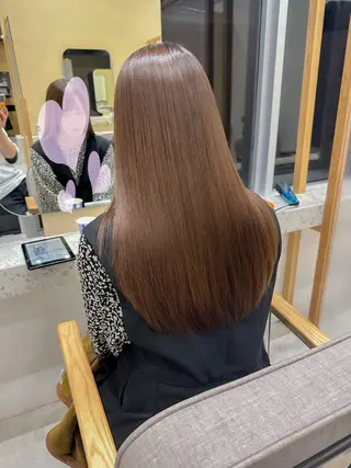ロング カラー 全席個室美容室 Zina 十条 髪質改善&トリートメント所属・髪質改善&透明感 ⭐️高本裕基のヘアスタイル