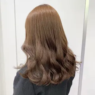 ロング カラー ヘアアレンジ 🫧モテる💗ダメー ジレスハイトーン🫧のヘアスタイル