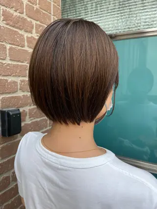 ショート カラー パーマ ヘアアレンジ メンズ キッズ 久木原 ゆりのヘアスタイル