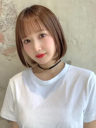 ミディアム カラー パーマ ヘアアレンジ 🌈小顔似合わせ SHIHO🌈のヘアスタイル