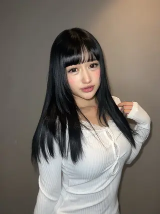 セミロング 髪質改善/shuki 韓国/代表取締役のヘアスタイル